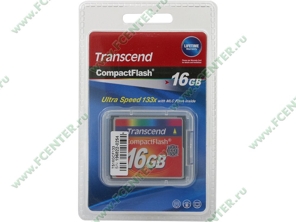 Карта памяти 16gb transcend ts16gcf133