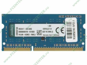    4 DDR3L Kingston "ValueRAM" (PC12800, CL11).  .