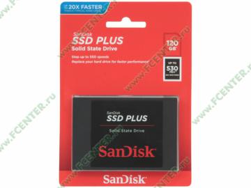 SSD  120 2.5" SanDisk "SSD Plus" SDSSDA-120G-G26 (SATA III). .