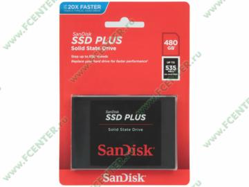 SSD  480 2.5" SanDisk "SSD Plus" SDSSDA-480G-G26 (SATA III). .