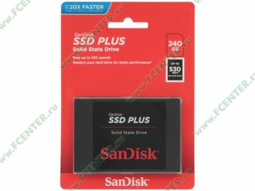 SSD  240 2.5" SanDisk "SSD Plus" SDSSDA-240G-G26 (SATA III).  .