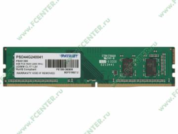    4 DDR4 Patriot "PSD44G240041" (PC19200, CL17).  .