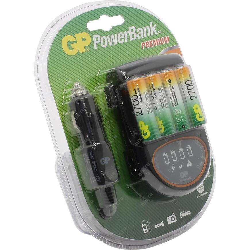 Зарядное уст-во GP GPPB50GS270CA-2CR4 PowerBank H500 (NiMH, AA/AAA) +AAx4шт акку