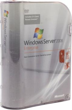 Microsoft Windows Server 2008 Enterprise 32bit/x64 Eng. 25  (BOX)