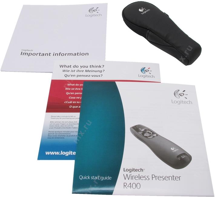 Пульт для презентаций logitech wireless presenter r400