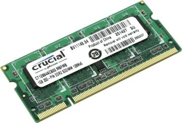   Crucial 1GB, 200-pin SODIMM, DDR2 PC2-6400 memory module
