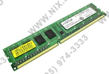   Crucial 2GB, 240-pin DIMM, DDR3 PC3-10600 memory module