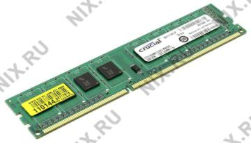   Crucial 4GB, 240-pin DIMM, DDR3 PC3-10600 memory module