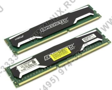   Crucial 16GB kit (8GBx2), Ballistix 240-pin DIMM, DDR3 PC3-10600 memory module (BLS2CP8G3D1339DS1S00CEU)