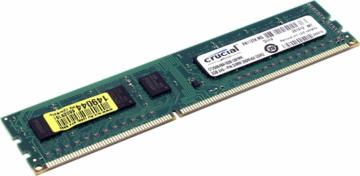 Crucial DDR3 240-pin DIMM 2GB, 240-pin DIMM, DDR3 PC3-12800 memory module (CT25664BA160B)