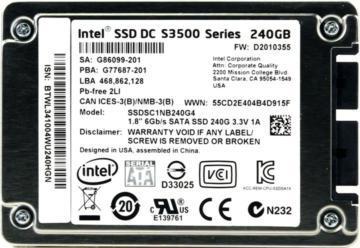  Intel SSDSC1NB240G401 240 
