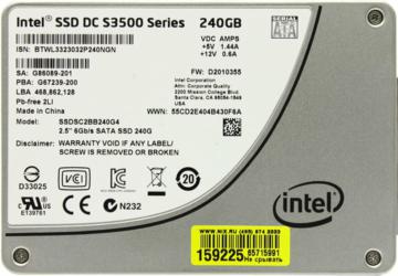 Intel DC S3500 Series 240 