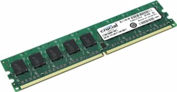 Crucial DDR2 240-pin DIMM 2GB, 240-pin DIMM, DDR2 PC2-5300 memory module (CT25672AA667)