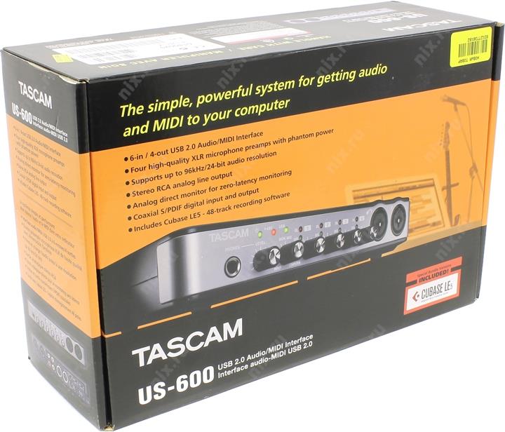 Внешняя звуковая карта tascam us 600