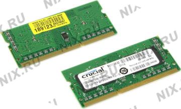   Crucial 4GB kit (2GBx2), 204-pin SODIMM, DDR3 PC3-12800 memory module (CT2KIT25664BF160BJ)