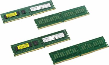 Crucial DDR4 288-pin DIMM 16GB kit (4GBx4), 288-pin DIMM, DDR4 PC4-17000 memory module (CT4K4G4DFS8213)