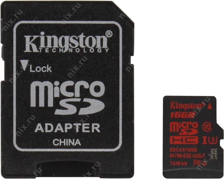 Карта памяти 16gb kingston sdhc 16gb