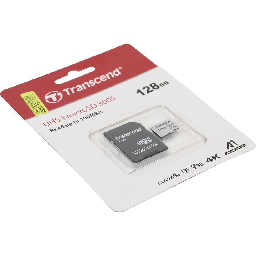 Карта памяти transcend 300s 128 гб