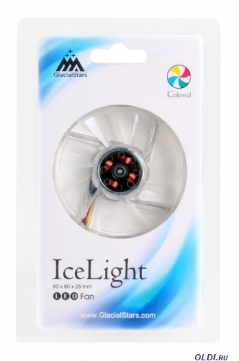  Glacialtech IceLight LED  GS8025-C 4  / 1700rpm/ /  / 808025/ 19/ 3+4 / 1.2