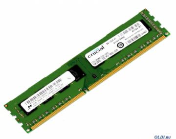  DDR3 4Gb (pc-10660) 1333MHz Crucial Dual Rank [Retail] (CT51264BA1339), Dimm