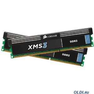  DDR3 8Gb (pc-10660) 1333MHz Corsair XMS3 Xtreme Performance (CMX8GX3M2A1333C9) 2x4Gb, Dimm