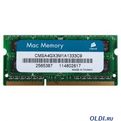  SO-DIMM DDR3 4096 Mb (pc-10600) 1333MHz Corsair (CMSA4GX3M1A1333C9)