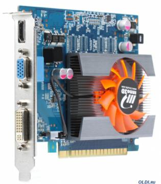 1Gb <PCI-E> Inno3D GT620 c CUDA (N620-2DDV-D3BX) GDDR3, 64 bit, HDCP, VGA, DVI, HDMI, Retail