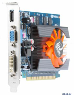  2Gb <PCI-E> Inno3D GT630 c CUDA N630-2DDV-E3CX GDDR3, 128 bit, HDCP, VGA, DVI, HDMI, Retail