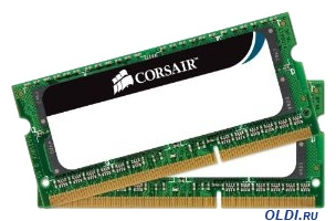  SO-DIMM DDR3 16Gb (pc-10600) 1333MHz Corsair, Kit of 2 (CMSO16GX3M2A1333C9)