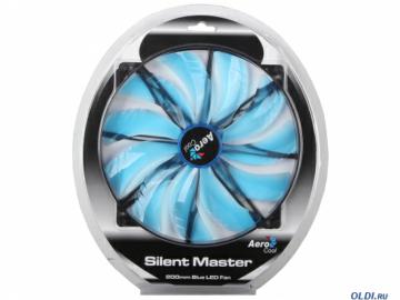  Aerocool Silent Master 20 "Blue LED" ( ), 3+4 pin, 76 CFM, 800+-200 RPM, 18 dBA