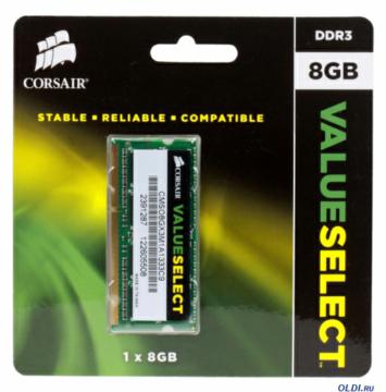  SO-DIMM DDR3 8Gb (pc-10600) 1333MHz Corsair CMSO8GX3M1A1333C9