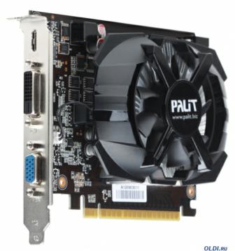  2Gb <PCI-E> Palit GTX650  CUDA <GFGTX650, GDDR5, 128 bit, HDCP, VGA, DVI, mini HDMI, Retail>