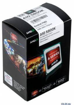  AMD A10 5800-K BOX <SocketFM2> (AD580KWOHJBOX)