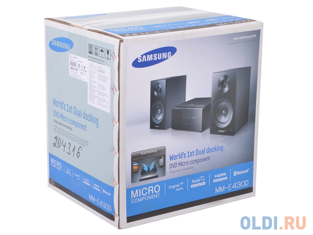 Музыкальный центр Samsung MM-E430D - купить в Москве, цена 4 690 руб., продано 2
