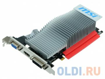  1Gb <PCI-E> MSI N210-MD1GD3H/LP  CUDA GDDR3, 64 bit, HDCP, VGA, DVI, HDMI, Low Profile, Retail