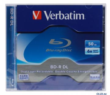  Blu-Ray VERBATIM BD-R 50Gb (43748\747) dual layer 6x Jewel