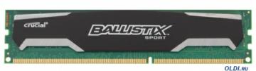  DDR3 4Gb (pc-12800) 1600MHz Crucial Ballistix Sport CL9 [Retail] (BLS4G3D1609DS1S00CEU), Dimm