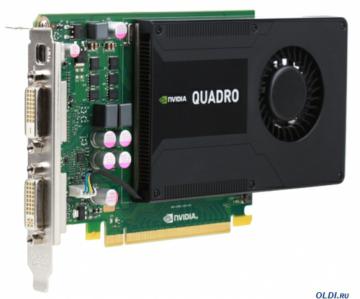   2Gb <PCI-E> PNY nVidia Quadro K2000D <GDDR5, 128 bit, 2*DVI, mini DP, Retail>