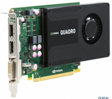   2Gb <PCI-E> PNY nVidia Quadro K2000 <GDDR5, 128 bit, DVI, 2*DP, DVI, Retail>