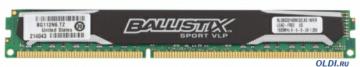  DDR3 8Gb (pc-12800) 1600MHz Crucial Ballistix Sport Low Profile (BLS8G3D1609ES2LX0CEU) CL9, Dimm
