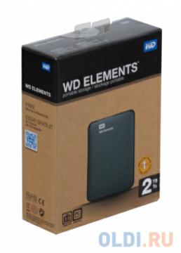    WD Elements Portable 2Tb Black (WDBU6Y0020BBK-EESN)