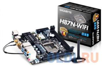   GIGABYTE GA-H87N-WIFI <S1150, iH87, 2*DDR3, PCI-E16x, SATA III, SATA RAID, USB 3.0, GB Lan, mini-ITX, Retail>