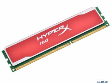  DDR3 4Gb (pc-12800) 1600MHz Kingston HyperX Red CL9 [Retail] (KHX16C9B1R/4), Dimm