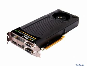  2Gb <PCI-E> Zotac GTX760 c CUDA (ZT-70401-10P) GDDR5, 256 bit, HDCP, 2*DVI, HDMI, DP, Retail