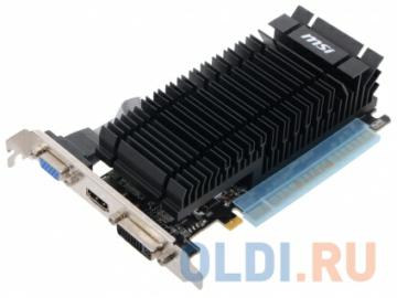  2Gb <PCI-E> MSI N610-2GD3H/LP  CUDA <GFN610, GDDR3, 64 bit, HDCP, VGA, DVI, HDMI, Low Profile, Retail>