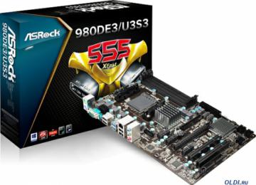 .  ASRock 980DE3/U3S3 <SAM3+, AMD 760G + SB 710, 4*DDR3, 2*PCI-E16x, SATA RAID, SATA III, GB Lan, ATX, Retail>>