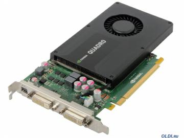   2Gb <PCI-E> PNY nVidia Quadro K2000D <GDDR5, 128 bit, 2*DVI, mini DP, OEM>