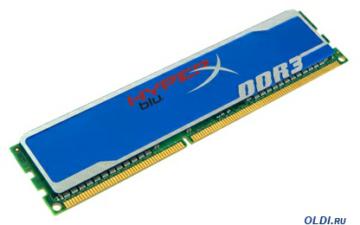  DDR3 8Gb (pc-12800) 1600MHz Kingston HyperX Blu CL10 [Retail] (KHX1600C10D3B1/8G), Dimm