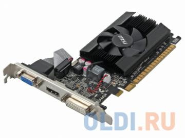  2Gb <PCI-E> MSI N610-2GD3/LP  CUDA GDDR3, 64 bit, HDCP, VGA, DVI, HDMI, Low Profile, Retail