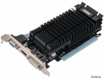  1Gb <PCI-E> MSI N610-1GD3H/LPL  CUDA GDDR3, 64 bit, HDCP, VGA, DVI, HDMI, Low Profile, Retail